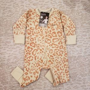 BONDS Burnt Orange Cheetah Wondersuit 3-6M